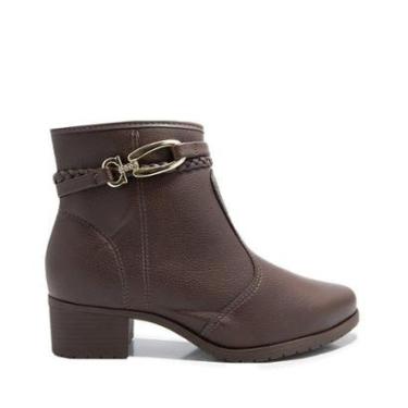 Imagem de Bota Moleca Salto Bloco Baixo-Feminino