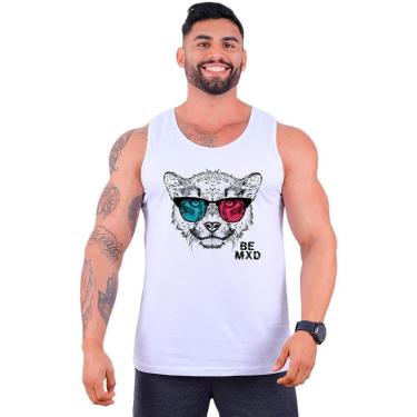 Imagem de Regata Clássica  MXD Conceito Felino Visão 3D Óculos Masculina-Masculino
