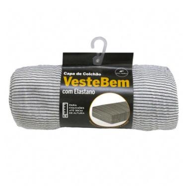 Imagem de Capa para Colchão Casal Elastano em Malha 140X190 Fibrasca