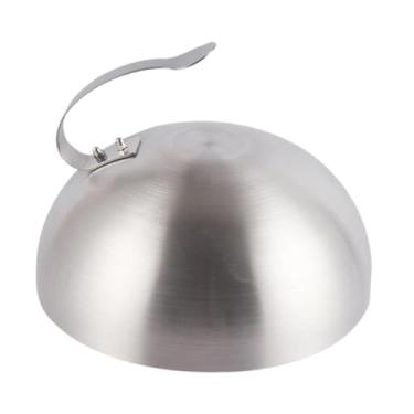 Imagem de Fenteer Cobertura para hambúrguer, cúpula de derretimento de queijo de grau comercial, cobertura para alinhavo de hambúrguer, grelha para cozinhar, 20cm