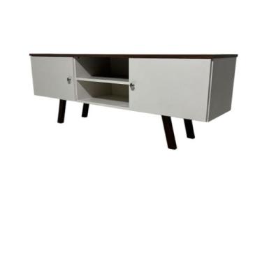 Imagem de Rack Em MDF Com Nicho e Duas Portas - Sonhare Decor, Jeri/Pau ferro