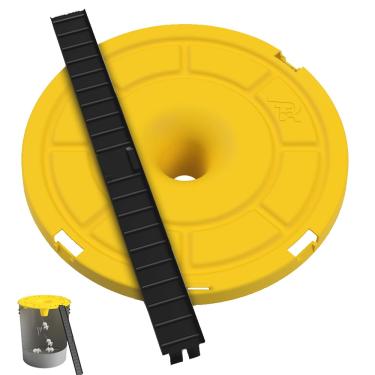Imagem de RinneTraps | Buraco em uma tampa balde armadilha para mouse | Multicaptura | Serve para qualquer balde de 5 galões | (1)