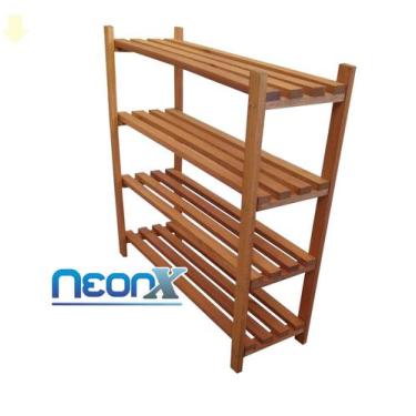 Imagem de Estante Modular 4 Prateleiras Madeira 90x90x29 cm Pintada NeonX, Osmoc