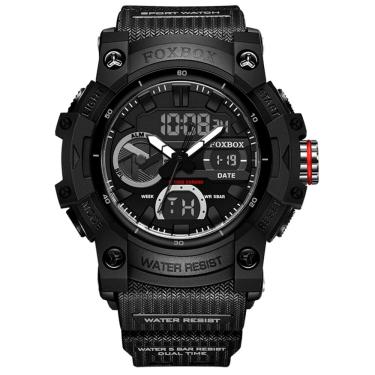 Imagem de Relógio de Quartzo Masculino Esportivo Digital LED 5atm  A Prova D´agua