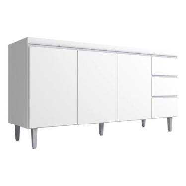 Imagem de Gabinete Balcão Andreia S/tampo 3 Gavetas 3 Portas 150cm Br - AJL Móve