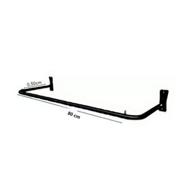 Imagem de Arara Fixa de Parede Tubo Redondo 80 CM