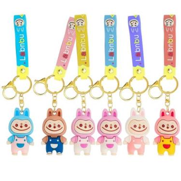 Imagem de Chaveiro Labubu Os Monstros em Borracha Silicone Sortido - Friburgo Co