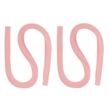 Imagem de PATIKIL 240 tiras de papel para quilling 1/8" (3 mm) 21" (54 cm) fita de quilling de papel origami para arte faça você mesmo artesanato à mão Natal, rosa claro