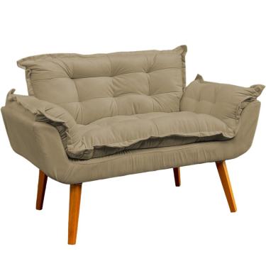 Imagem de Kit Namoradeira Decorativa + 2 Poltronas Para Sala Recepção Manicure Consultório Alice Suede