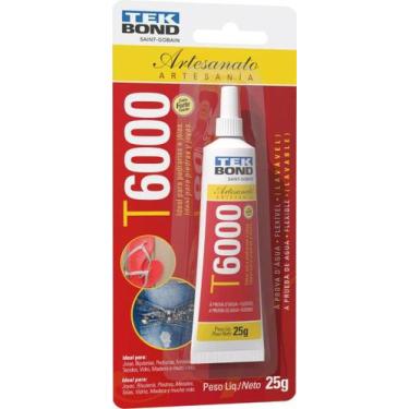Imagem de Cola Permanente Tek Bond T6000 25g - Artesanato Bijuteria - TekBond