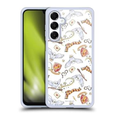 Imagem de Head Case Designs Capa de gel oficialmente licenciada Harry Potter Hedwig Owl Pattern Deathly Hallows XIII [proteção de grau militar] compatível com Samsung Galaxy A16 5G