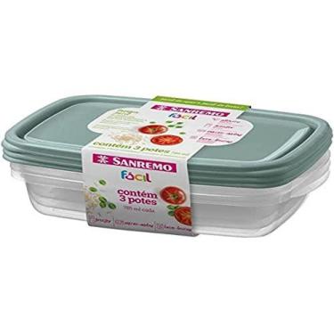 Imagem de Pote Plastico Conj. 3 Potes Facil 785Ml (S) - SANREMO