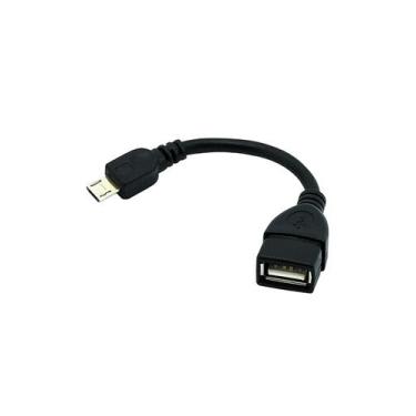Imagem de Cabo Otg Micro Usb Macho Para Usb Femea 15Cm - NWT