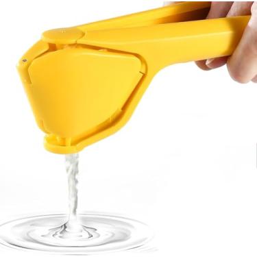 Imagem de Espremedor De Limão Manual Plano E Fácil De Usar, Espremedor De Limão, Espremedor De Suco Cítrico, Para Espremer Limões, Limões, Cítricos, Laranjas E Outras Frutas " (yellow)