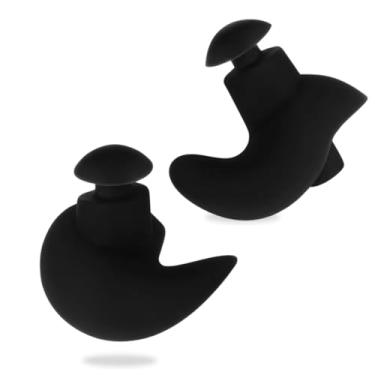 Imagem de Protetor Auricular de Silicone Moldável para Natação Tampão de Ouvido Impermeável Preto