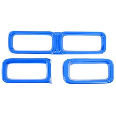 Imagem de Aunginsy Tampa de acabamento de saída de ar condicionado para console central compatível com Ford Maverick 2022 2023 2024 painel de carro lateral A/C saída de painel decorativo protetor de moldura ABS