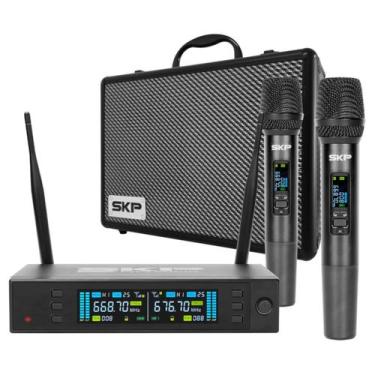 Imagem de Microfone de Mão Duplo Sem Fio SKP Clarity II Alta Fidelidade