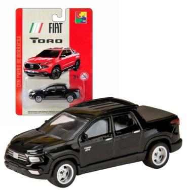 Imagem de Fiat Toro Carrinho Miniatura Cks 1:64 Pneus De Borracha Coleção Pick u