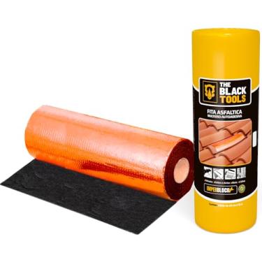 Imagem de Manta Asfáltica Terracota Telhado Auto Adesiva 45cm X 10m FVD45TERRA The Black Tools