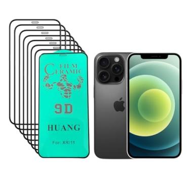 Imagem de 8 Pelicula de Ceramica Inquebravel 3D para Todos Modelos de iPhone: 6, 7, 8, XR, XS, 11, 12, 13, 14, 15, 16, Pro Max (iPhone 6 e 6s Plus Branco)