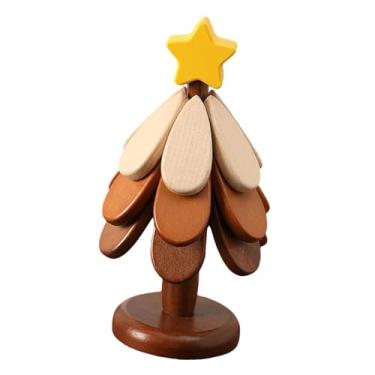 Imagem de IEUDNS Conjunto de bases para copos de madeira, porta-copos, jogo americano, proteção de mesa, decoração para casa, base para copos em formato de árvore de, Estrela