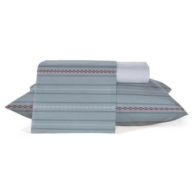 Imagem de Jogo Roupa de Cama Solteiro 3 peças, 100% algodão 120 fios Teka Crystal