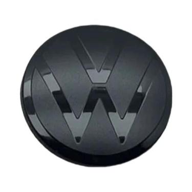 Imagem de Emblema De Carro Espelhado 3D Preto Para Volkswagen VW Golf Passat Pol