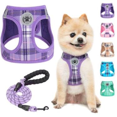 Imagem de Conjunto de coleiras e coleiras para cães BEAUTYZOO Step in No Pull Pu