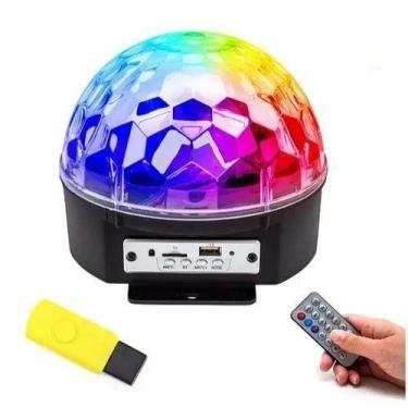 Imagem de Caixa De Som Bluetooth - Globo De Led Para Festas - Markelk