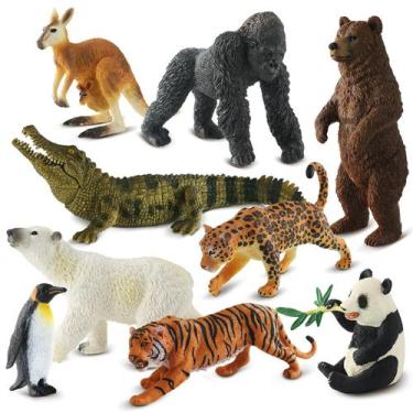 Imagem de Estatueta de animal Toy Zippytots Zoo, 9 peças para crianças de 3 a 5 