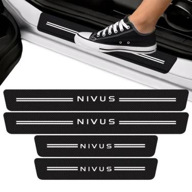 Imagem de Kit Soleira de Porta Para Nivus Fibra de Carbono Protetora - SPORTINOX