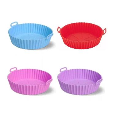 Imagem de Forma Forro De Silicone Airfryer Antiaderente Rosa