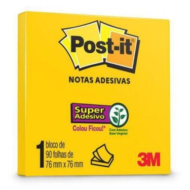 Imagem de Bloco Post-It 654 - Amarelo - Com 90 Folhas - 3M