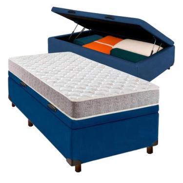 Imagem de Conjunto Cama Box Bau Solteiro + Colchão D33 Inducol