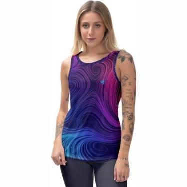 Imagem de Camiseta Regata Feminina Academia Musculação Caminhada Fitness Térmica