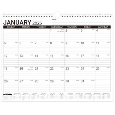 Imagem de Calendário de parede Lortarl 2025 de janeiro a dezembro com blocos pau