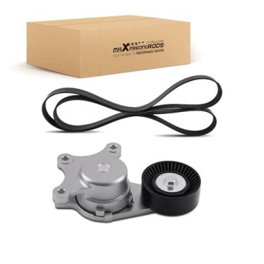 Imagem de maXpeedingrods Kit de transmissão de correia serpentina do motor com tensor para Ford Explorer 2012-2018, Edge, Flex, Police Interceptor Utility, Touro, para Lincoln MKS MKT MKX MKZ 3.5L 3.7L 6PK1139