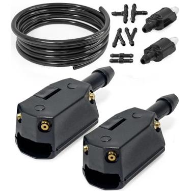 Imagem de Click&Fit Bocais de lavador de para-brisa universais de van de caminhão compatíveis com Ford Transit, GMC Savana, Freightliner, Dodge Sprinter, VW Crafter, Peterbilt – Para braço do limpador de