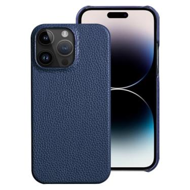Imagem de Capa de telefone de couro de vaca para iphone 15 14 pro max 15pro 14pro 13pro max 11 12 pro max capa traseira, azul, iphone 7plus, 8plus