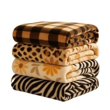 Imagem de Manta Micro Fibra Casal 2.00x1.80 - Super Macia com Toque de Pelúcia, Cores Sortidas, Ideal para Sofá e Frio