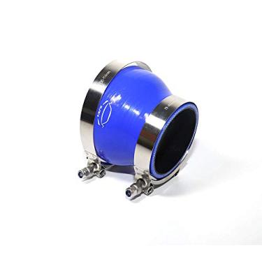 Imagem de LTI Universal 76 mm a 102 mm 4 camadas reforçadas alto desempenho 7.6 cm-10.2 cm ID redutor reto acoplador de mangueira de silicone + braçadeira de parafuso T de aço inoxidável T304 (7.6 cm-10.2 cm