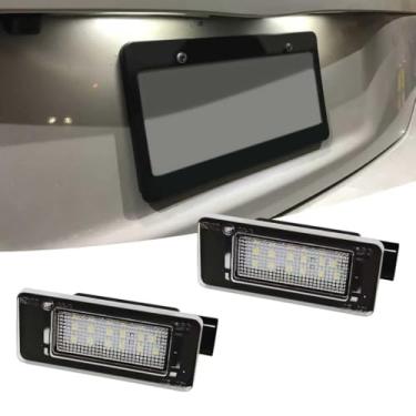 Imagem de QKYS Luzes de placa de carro LED, 2 peças BMW etiqueta traseira Replcement OE#: 26510-8990E, luz branca xenon 6000K luzes de placa traseira do carro para Nisan Altima Sentra Versa Rogue 2019-2023