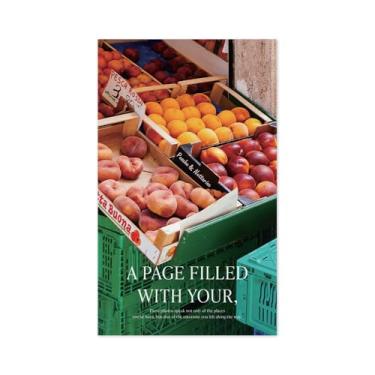 Imagem de Monolike Caderno prático de PVC Capture The Life, loja de frutas - encadernação exposta, capa de PVC, acadêmico, diário, 160 páginas