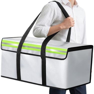 Imagem de Amerbro Sacos de documentos grandes à prova de fogo 61 x 30 x 30 cm, caixa de documentos à prova de fogo para dinheiro, álbuns de fotos, objetos de valor, bolsa extra grande à prova de fogo à prova