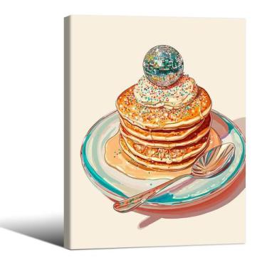 Imagem de Arte de parede em tela jkahh Trendy Disco Ball Retro Kitchen 20x25cm