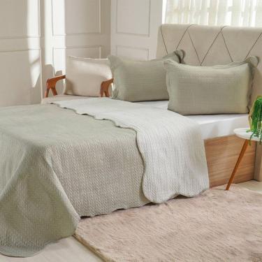 Imagem de Kit Cobre Leito Casal Ultra Lisse Lisa New 210x230cm Olive