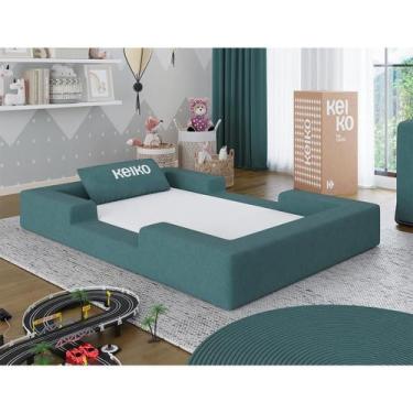Imagem de Cama Montessoriana Solteiro Ninho 100% Espuma Boucle Keiko - Keiko Col