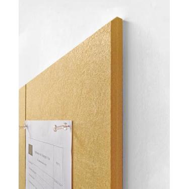 Imagem de Quadro de cortiça alternativo 61 x 91 cm - pacote com 6 azulejos de parede de feltro com abas adesivas removíveis seguras, placas de cortiça para paredes placa de cortiça para escritório doméstico