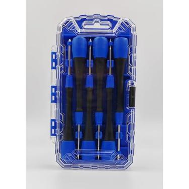 Imagem de JUSTHESE Conjunto de 6 chaves de fenda de precisão, Philips e cabeça plana, conjunto de mini chaves de fenda com capa, para óculos de olho/relógio/laptop/joalheiros/conserto de computador