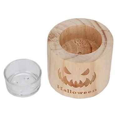 Imagem de Castiçal de madeira, candelabro, peça central decorativa para festa de casamento, decoração de casa, madeira rústica, mesa de madeira